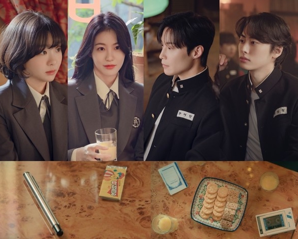 ‘백번의 추억’ 김다미-신예은-허남준의 음악다방 미팅이 시작된다!