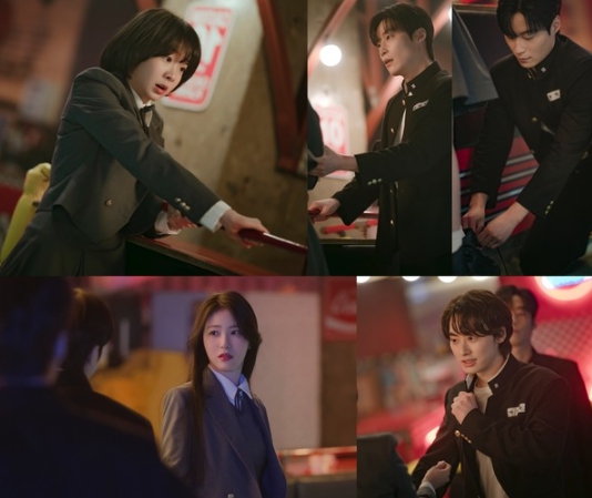 ‘백번의 추억’ 김다미-신예은-허남준-이원정, 4:4 미팅 소지품 고르기 이은, 2:2 롤라장 더블 데이트 예고!