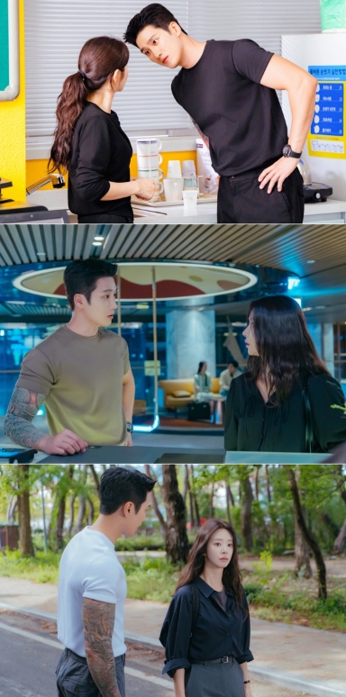 '스프링 피버' 불타는 안보현-찬바람 쌩쌩 이주빈, 흥미진진 투샷 스틸 공개!