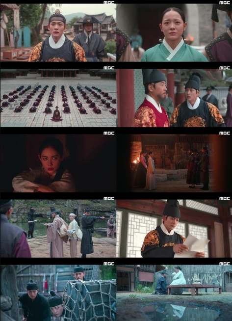 '이강에는 달이 흐른다' 강태오-김세정-이신영-홍수주, 좌의정 진구도 감쪽같이 속인 ‘인간 야바위’! 궁궐 탈출 성공!