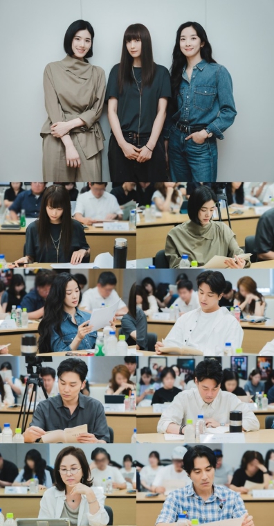 ‘아너 : 그녀들의 법정’ 여성 변호사 3인방 이나영-정은채-이청아 열연이 만들어낸 미스터리 추적극, 압도적 대본 연습 현장 베일 벗었다!