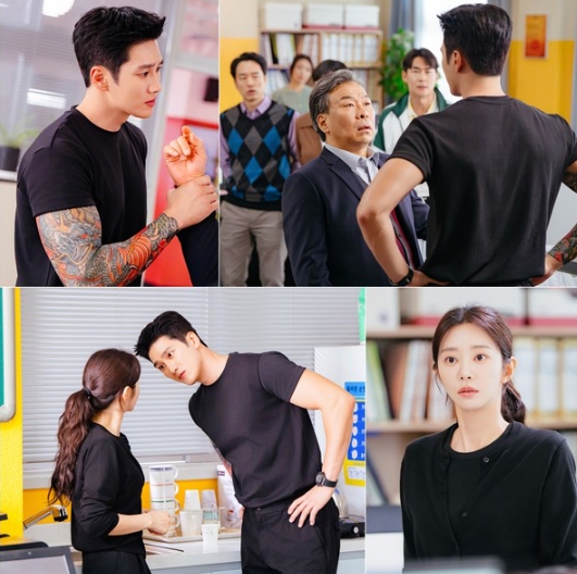 '스프링 피버' 전무후무 핫핑크빛 로맨스, 드디어 베일 벗는다! 안보현-이주빈, 숨 막히는 첫 만남 공개!