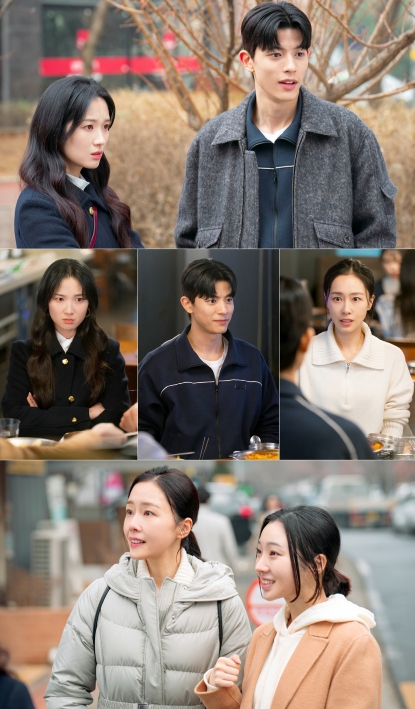 [SBS 오늘부터 인간입니다만] 김혜윤X로몬X홍수현 어쩌다 삼자대면?! 김혜윤, 로몬-홍수현 다정한 투샷에 질투 모드 ‘뾰로통’