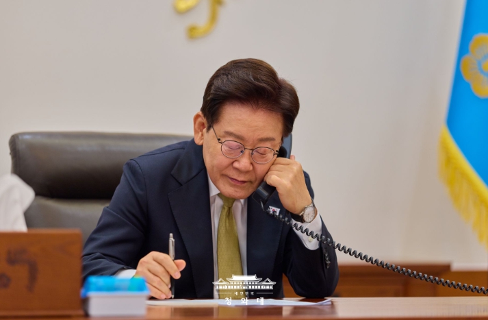 이재명 대통령, 한-멕시코 정상 통화