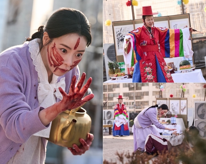 [SBS 멋진 신세계] 임지연, 피칠갑 조선 악녀 변신! 대낮 굿판 한마당! ‘화들짝’