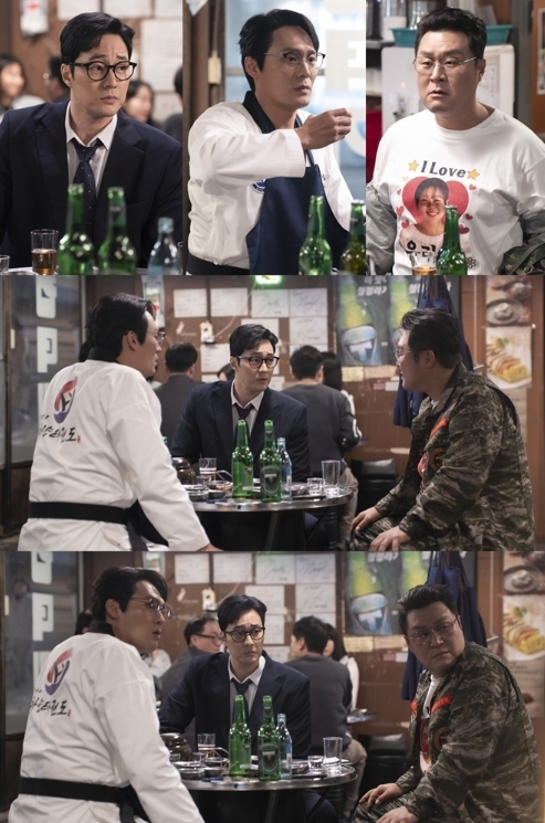 [SBS 김부장] 소지섭-최대훈-윤경호, ‘쓰리 안경남 아빠’들의 고깃집 만남 현장! 환상의 브로맨스 예고!