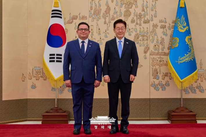이재명 대통령, 주한대사 신임장 제정식 개최