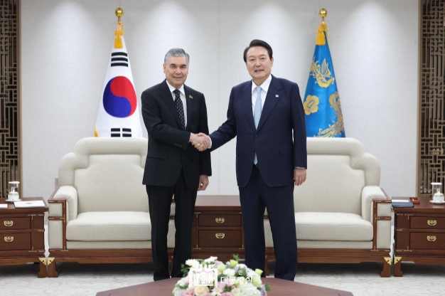 윤대통령, 투르크메니스탄 상원의장 접견