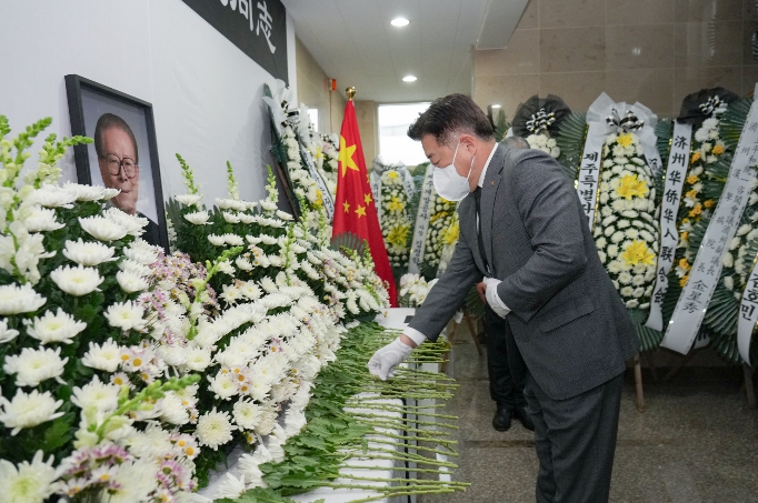 오영훈 제주도지사, 장쩌민 전 중국 국가주석 조문