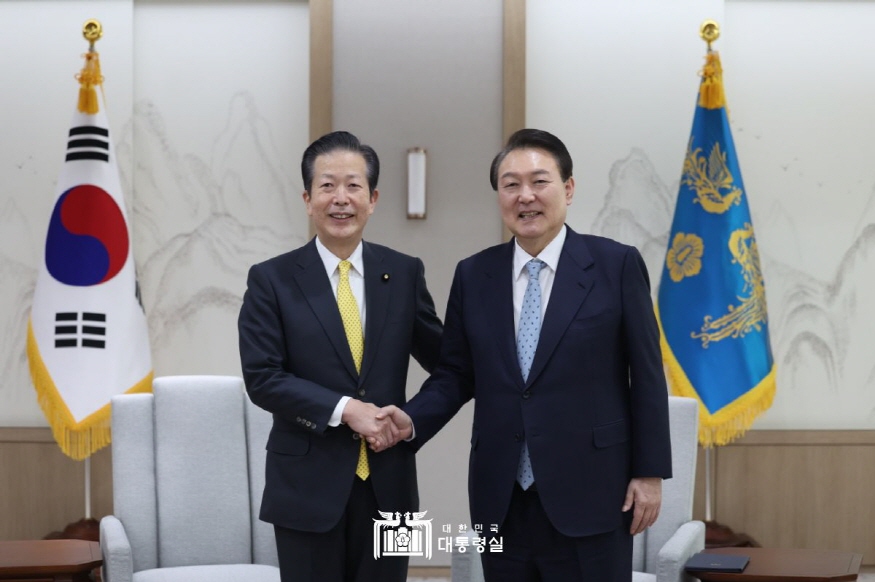 尹대통령, 야마구치 나쓰오 日 공명당 대표 접견