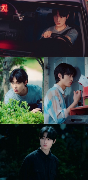 '딜리버리맨' 비주얼X수사력 장착한 윤찬영, '귀신 전용 택시'에 시동 걸다?! 첫 스틸 공개