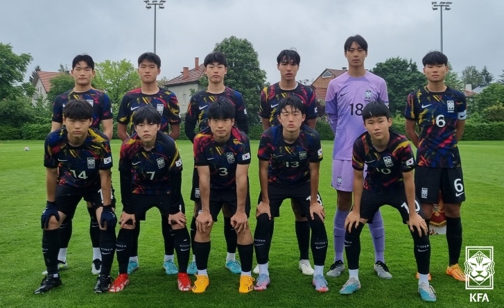 U-15 대표팀, 몬테네그로에 4-1 대승