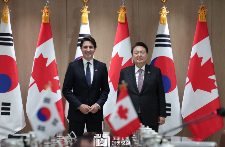 한·캐나다 정상회담 개최