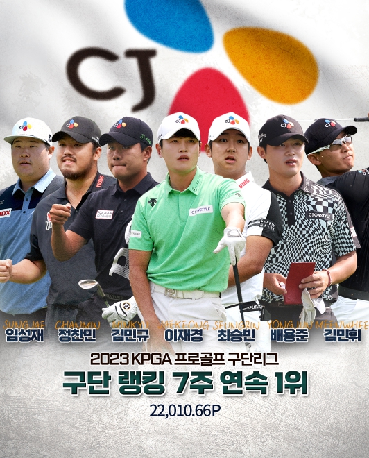 CJ, KPGA 프로골프 구단 리그 '절대 1강'… 10개 대회서 무려 4승