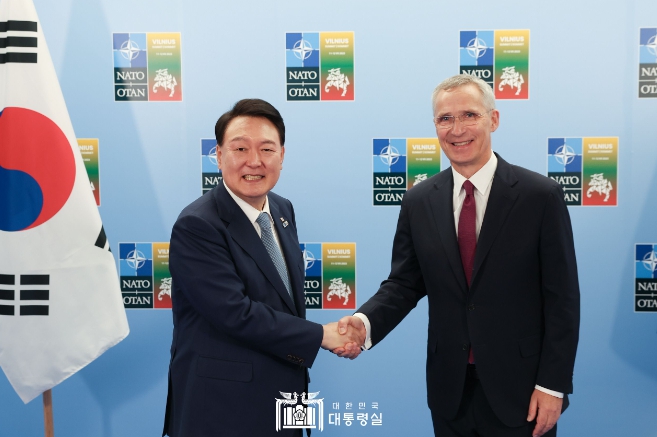 尹대통령, 북대서양조약기구(NATO) 사무총장 면담