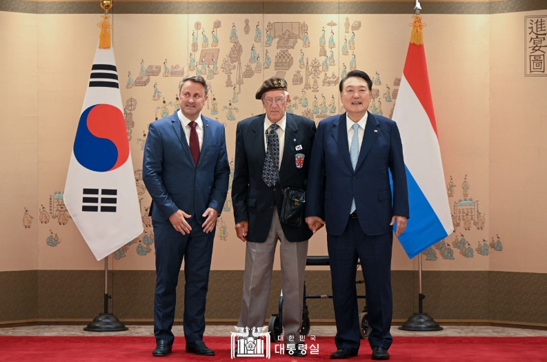 尹대통령, 룩셈부르크 총리 면담…"한국전 파병 감사"