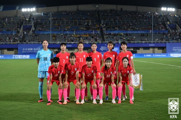 ‘이은영 결승골’ 벨호, AG 1차전서 미얀마에 3-0 승