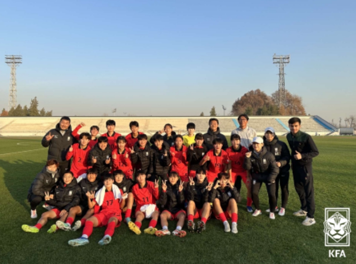 여자 U-19 대표팀, 우즈벡과 2차전서 7-0 대승