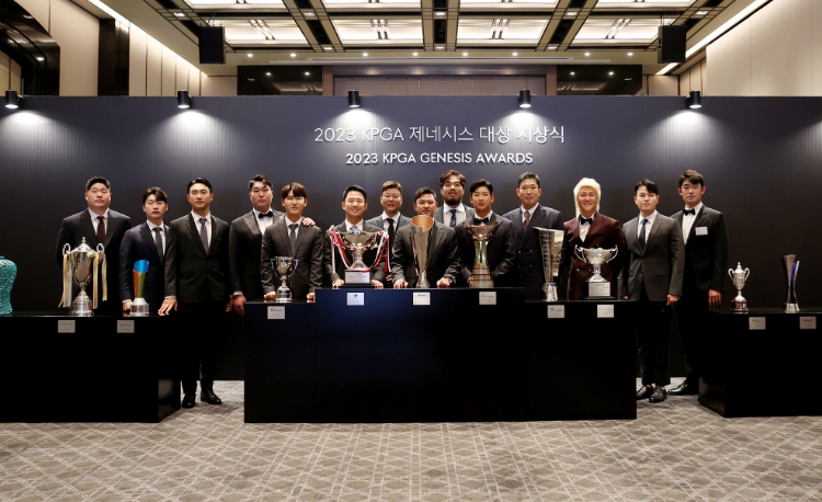 ‘2023 KPGA 제네시스 대상 시상식’, 행사 앞두고 포토콜 진행