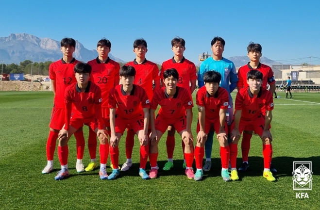 남자 U-16 대표팀, 친선대회서 스웨덴에 2-0 승리