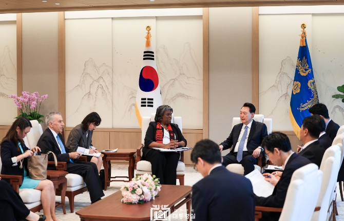 尹대통령, 주유엔 미국대사 접견