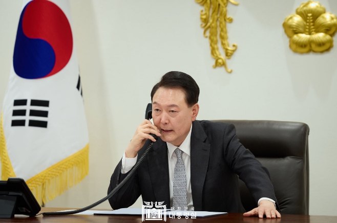尹 대통령, 기시다 일본 총리와 통화