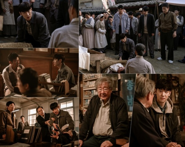 '수사반장 1958' 이제훈, 동대문파 '살모사' 강인권에 총 겨누고 울분 폭발! 종남시장 떡집 청년 엄준기의 죽음