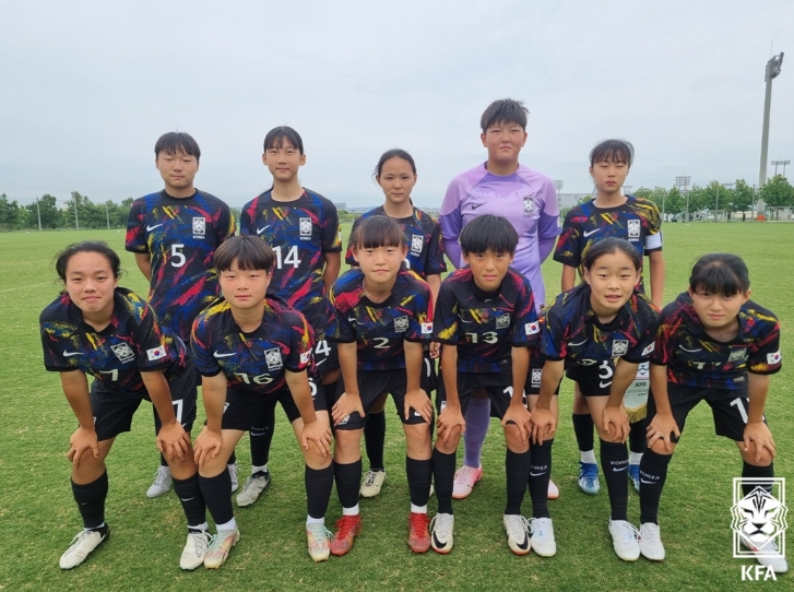 여자 U-14 대표팀, 한일교류전 1무 1패로 마무리
