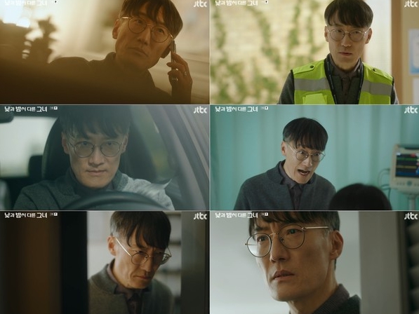 '낮과 밤이 다른 그녀' 정재성, 묘한 긴장감 속 이정은과 쫓고 쫓기는 숨바꼭질! 연기력으로 완성한 하드캐리 활약!