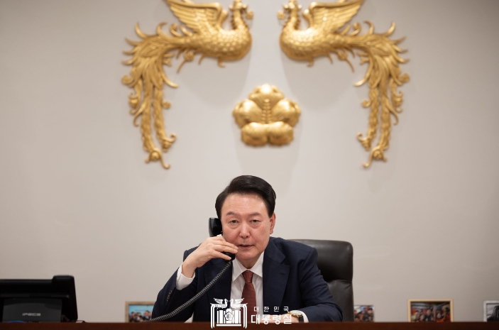 尹 대통령, 폰 데어 라이엔 EU 집행위원장과 통화
