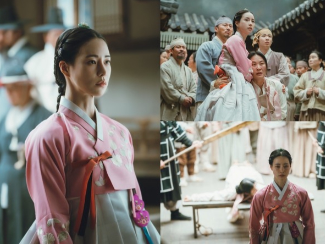 '옥씨부인전' 임지연, 비장한 눈빛 장착! 관아에 나타난 당찬 자태! 모두의 앞에 당당히 설 임지연의 운명은?