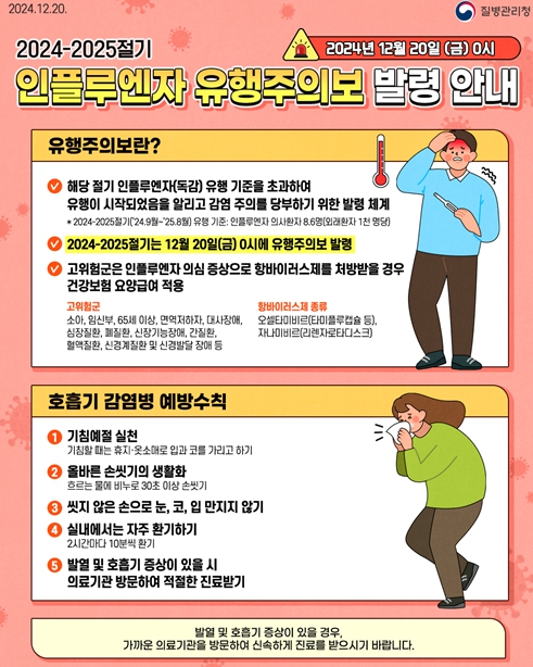 부산시, '독감예방수칙' 준수 당부